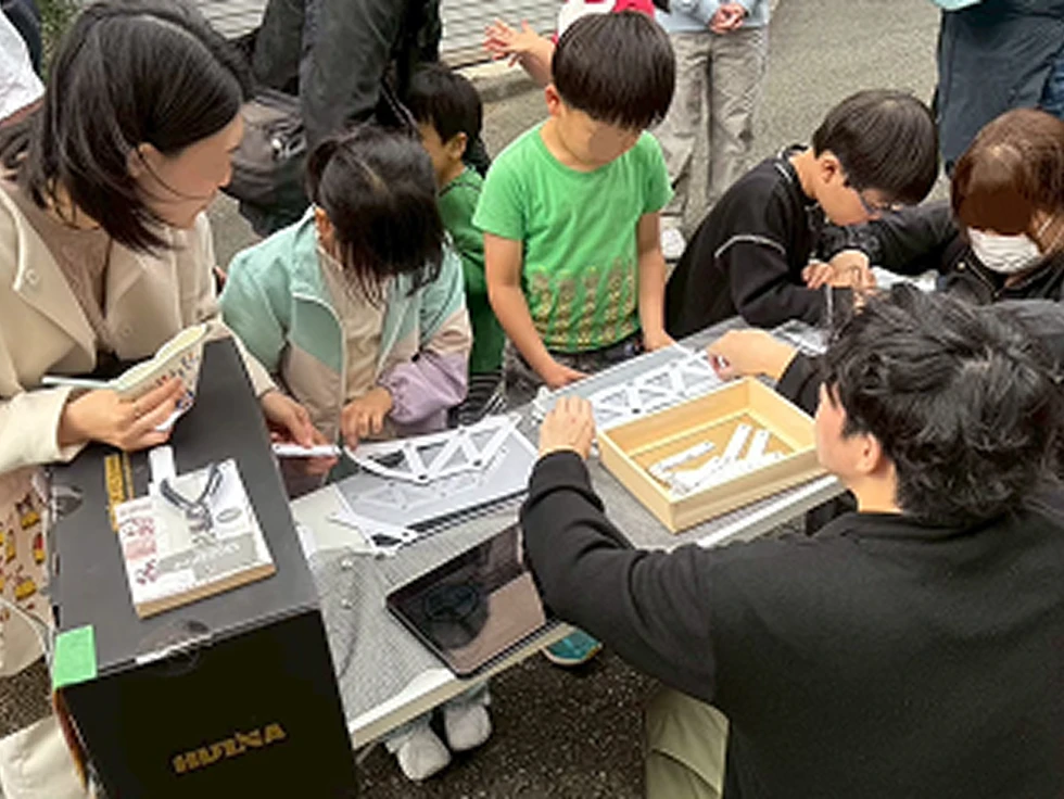 橋の構造をパズルで学ぶ体験